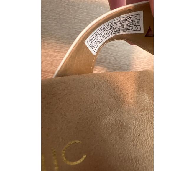 Vionic Maggie Sandal Wedge Heels Studs Slide Adjustable Straps Beige Women Sz 10 - Picture 6 of 8